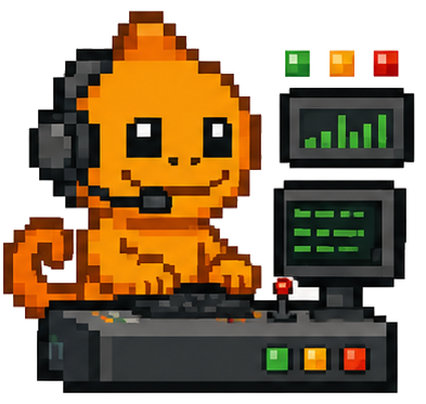 Illustrated professional at a workspace